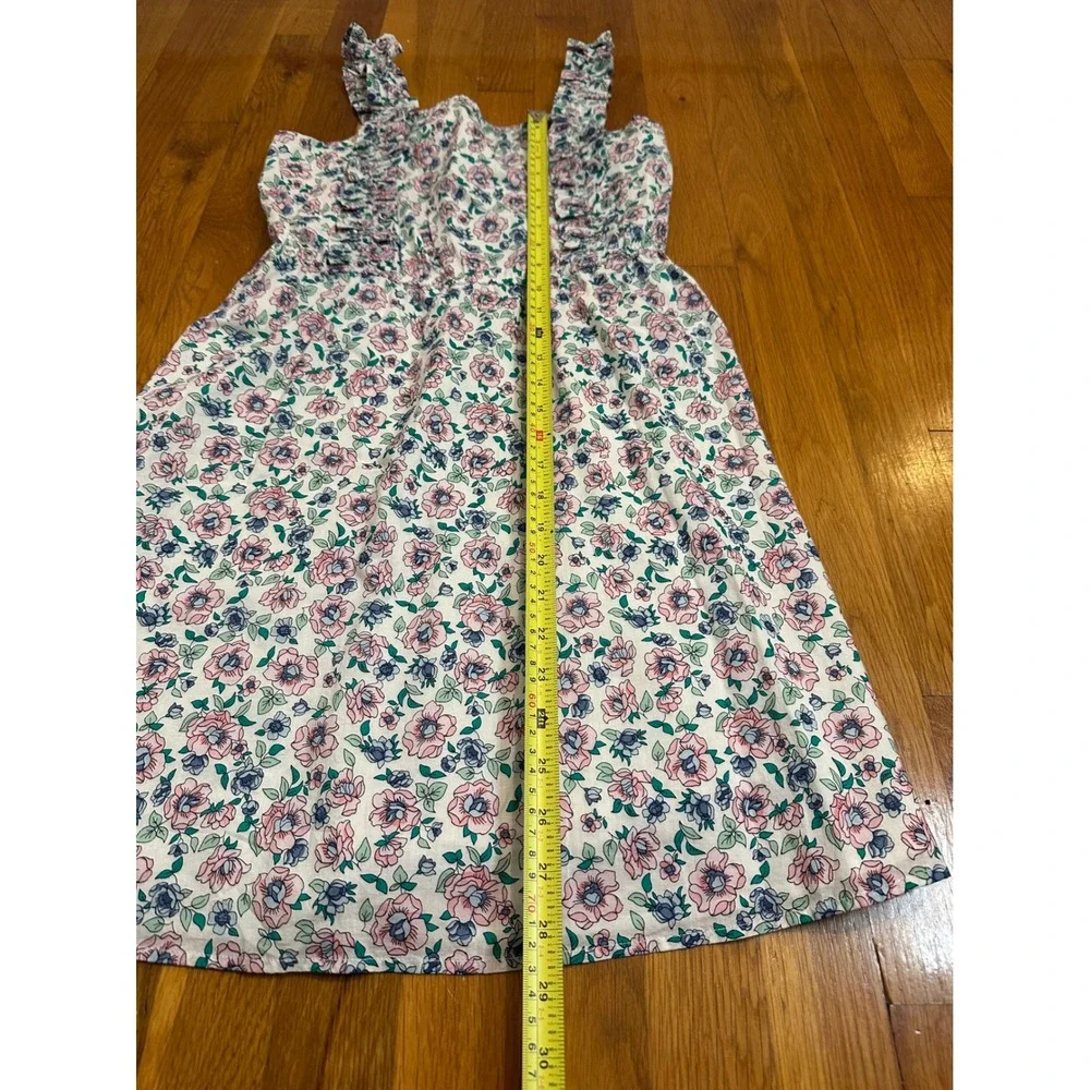 Crewcuts Girls NWT Floral Ruffle Dress Pink Blue Green CG274 Size 14 NWT